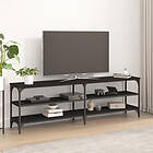 vidaXL TV-benk svart 160x30x50 cm konstruerat trä 826749
