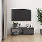 vidaXL TV-bænk grå 110x30x33,5 cm massiv furu 809890