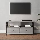 vidaXL TV-bænk grå sonoma 90x33x45 cm konstruerat trä & järn 831796