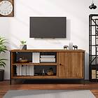 vidaXL TV Stand brun ek 100x40x45 cm konstruerat trä 826304