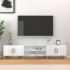 vidaXL TV-skåp vit högglans 180x31.5x40 cm konstruerat trä 816258