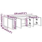 vidaXL TV-bänk vit högglans 120x30x40,5 cm konstruerat trä 809581