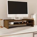 vidaXL Skärmställ honungsbrun 50x24x13 cm massiv furu 813917