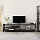 vidaXL TV Stand brun ek 200x40x50 cm konstruerat trä och metall 826743