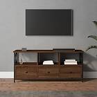 vidaXL Support TV brun ek 102x33x45 cm konstruerat trä & järn 831792