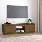 vidaXL TV-bænk honungsbrun 140x35x40 cm massiv furu 814317