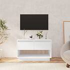 vidaXL Tv-bänk vit högglans 70x41x44 cm konstruerat trä 809500