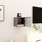 vidaXL Väggmonterad TV-benk grå sonoma 30,5x30x30 cm 815138
