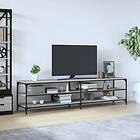 vidaXL TV-taso grå sonoma 200x30x50 cm konstruerat trä och metall 826762
