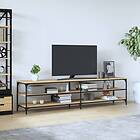 vidaXL TV-benk sonoma-ek 200x30x50 cm konstruerat trä och metall 826760
