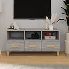 vidaXL Tv-bänk grå sonoma 102x36x50 cm konstruerat trä 817496