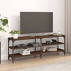 vidaXL Support TV brun ek 140x30x50 cm konstruerat trä 826748