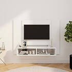 vidaXL Väggmonterat tv-skåp vit 120x23.5x90 cm konstruerat trä 808287