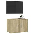 vidaXL Väggmonterad Support TV sonoma-ek 57x34,5x40 cm 816619