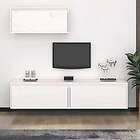 vidaXL TV Stand 3 st vit massiv furu 3100135