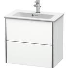 Duravit Xsquare Servantskap m/2 skuffer 610x560x388 mm, Hvit Matt