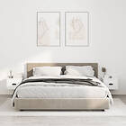 vidaXL Väggmonterade sängbord 2 st vit högglans 41,5x36x28 cm 816381