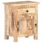 vidaXL Sängbord 40x30x50 cm massivt grovt mangoträ 320234
