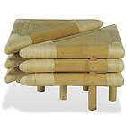 vidaXL Sängbord 2 st 60x60x40 cm bambu naturlig 244606
