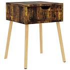 vidaXL Nattbord Rökfärgad ek 40x40x56 cm spånskiva 326811