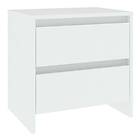 vidaXL Yöpöytä vit 45x34,5x44,5 cm konstruerat trä 809845
