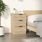 vidaXL Sängbord sonoma-ek 40x36x65 cm 811274