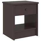 vidaXL Nattbord mörkbrun 35x30x40 cm massiv furu 322224