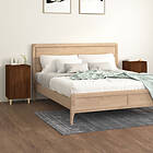 vidaXL Sängbord 2 st rökfärgad brun ek 40x35x70 cm konstruerat trä 819643