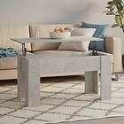 vidaXL Sohvapöytä betonggrå 101x49x52 cm konstruerat trä 809687