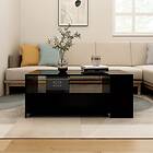 vidaXL Sofabord svart 102x55x42 cm konstruerat trä 810918