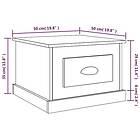 vidaXL Tables Basses vit högglans 50x50x35 cm konstruerat trä 816250