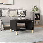 vidaXL Sofabord svart 60x50x40 cm konstruerat trä 812673