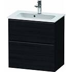 Duravit D-Neo Compact Servantskap 610x372x625 mm, Sort Eik