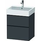 Duravit D-Neo Servantskap m/2 skuffer 584x442 mm, Grafittt Matt Dekor