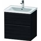 Duravit D-Neo Servantskap m/2 skuffer 634x452 mm, Black Oak