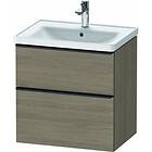 Duravit D-Neo Servantskap m/2 skuffer 634x452 mm, Oak Terra