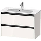 Duravit Ketho.2 Servantskap, 2 Skuffer 810x390 mm, Hvit Høyglans