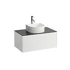 Laufen Sonar Servantskap med 1 skuff 775x455 mm, m/topp, Hvit/Nero Marquina