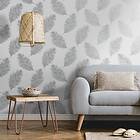 vidaXL DUTCH WALLCOVERINGS Tapet Fawning Feather ljusgrå 437410