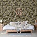 vidaXL DUTCH WALLCOVERINGS Tapet Palm Trees guld och svart 442570