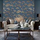 vidaXL DUTCH WALLCOVERINGS Tapet tall guld och blå 437401