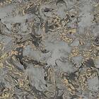 vidaXL DUTCH WALLCOVERINGS Tapet marmor grå och guld 426232