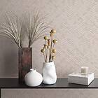vidaXL Noordwand Tapet Botanica Rattan Wickerwork beige 444826