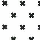 vidaXL Noordwand Fabulous World Tapet Cross vit och svart 67104-6 422682