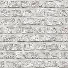 vidaXL Noordwand Topchic Tapet Brick Wall mörkgrå 440463