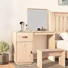 vidaXL Sminkbord 95x50x134 cm massiv furu 820087
