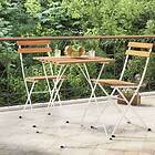 vidaXL Hopfällbart cafébord 55x54x71 cm massivt akaciaträ och stål 319973