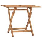 vidaXL Hopfällbart trädgårdsbord 90x60x75 cm massiv teak 315445