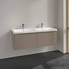 Villeroy & Boch Subway 3.0 Servantskap m/2 skuffer 1272x429x478 mm, Taupe Matt