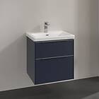Villeroy & Boch Subway 3.0 Servantskap m/2 skuffer 572x576x478 mm, Blå Matt